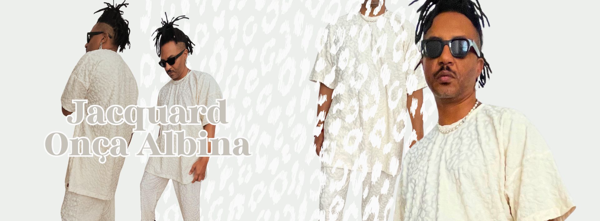 Banner Jacquard Onça Albina