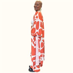 KIMONÃO LIS GIRAFA CORAL